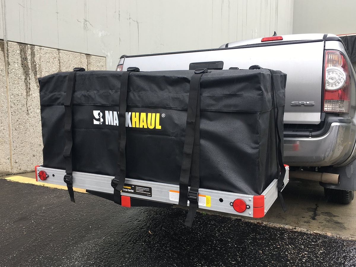 Aluminum Hitch Cargo Carrier with High Side Rails D628