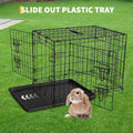 48 inch Portable Folding Dog Crate with Slide Out Tray L842422