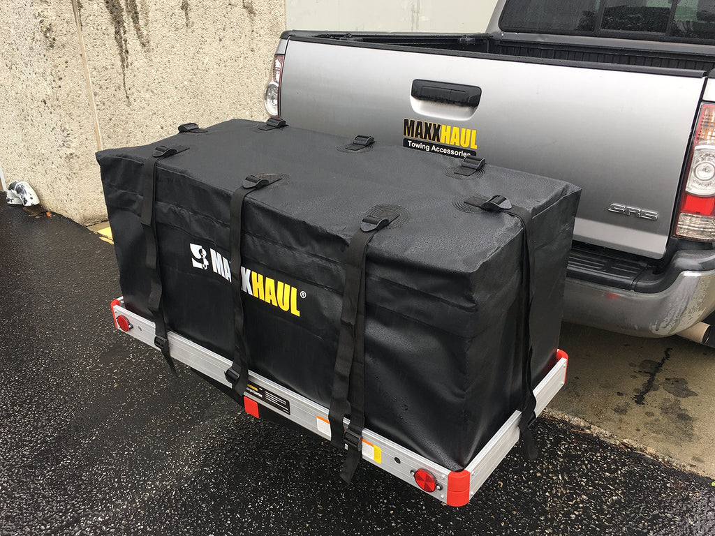 Aluminum Hitch Cargo Carrier with High Side Rails D628